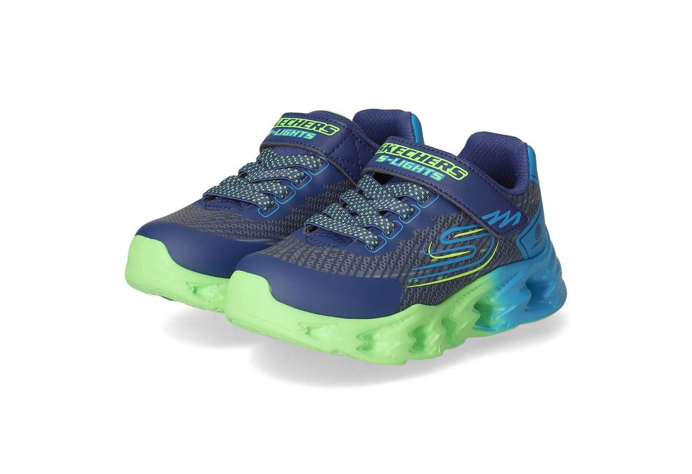 Skechers 400604L NVBL Jungen Synthetik blau Slipper