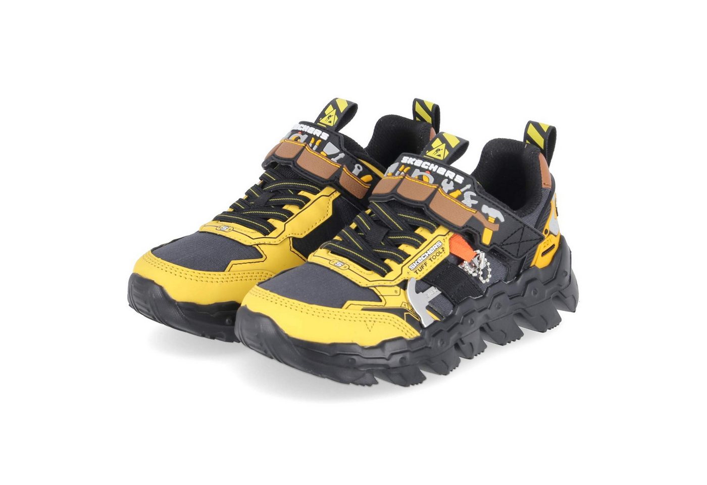 Skechers 402130L YLBK Jungen Textil & Synthetik gelb Slipper