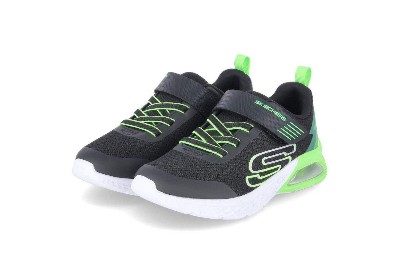 Skechers 403932L BKLM Jungen Textil & Synthetik schwarz-kombi Slipper