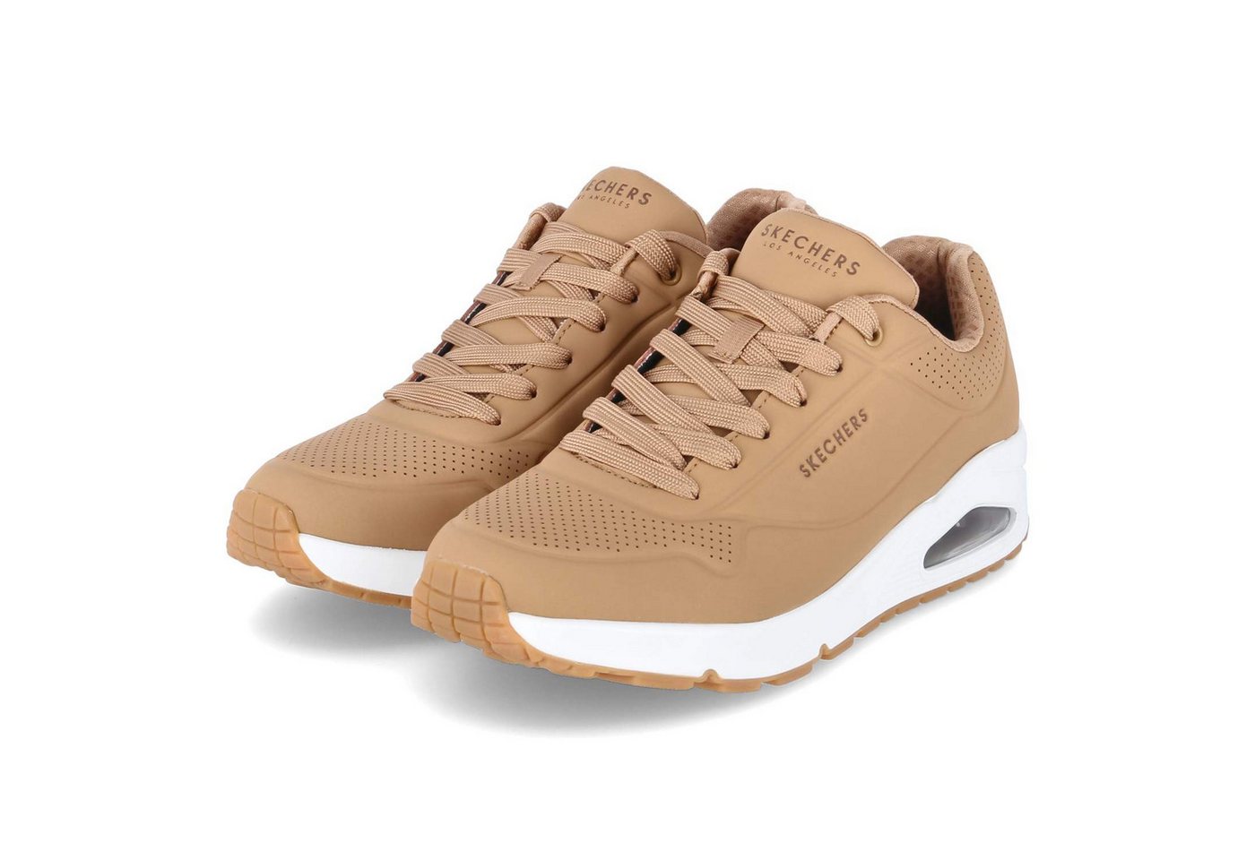 Skechers 52458 TAN Herren Synthetik braun Schnürschuh