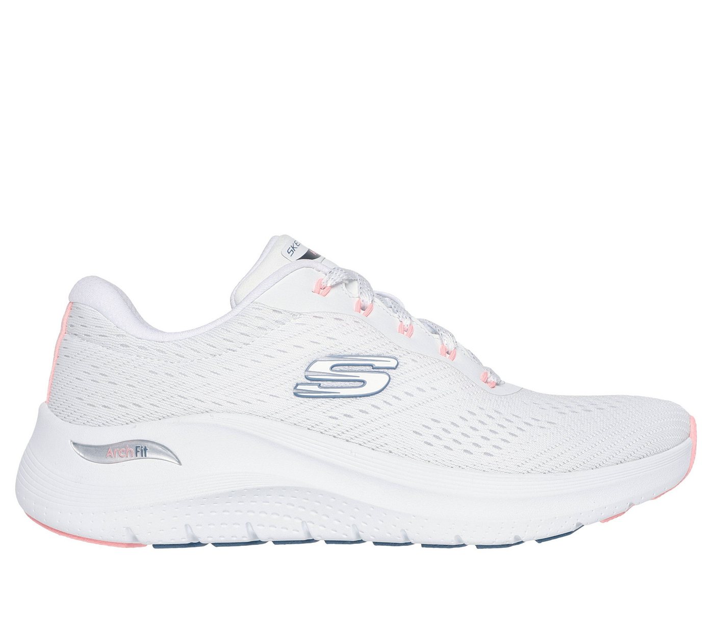 Skechers ARCH FIT 2.0 - BIG LEAGUE Sneaker (2-tlg) (weiß/rosa/blau)