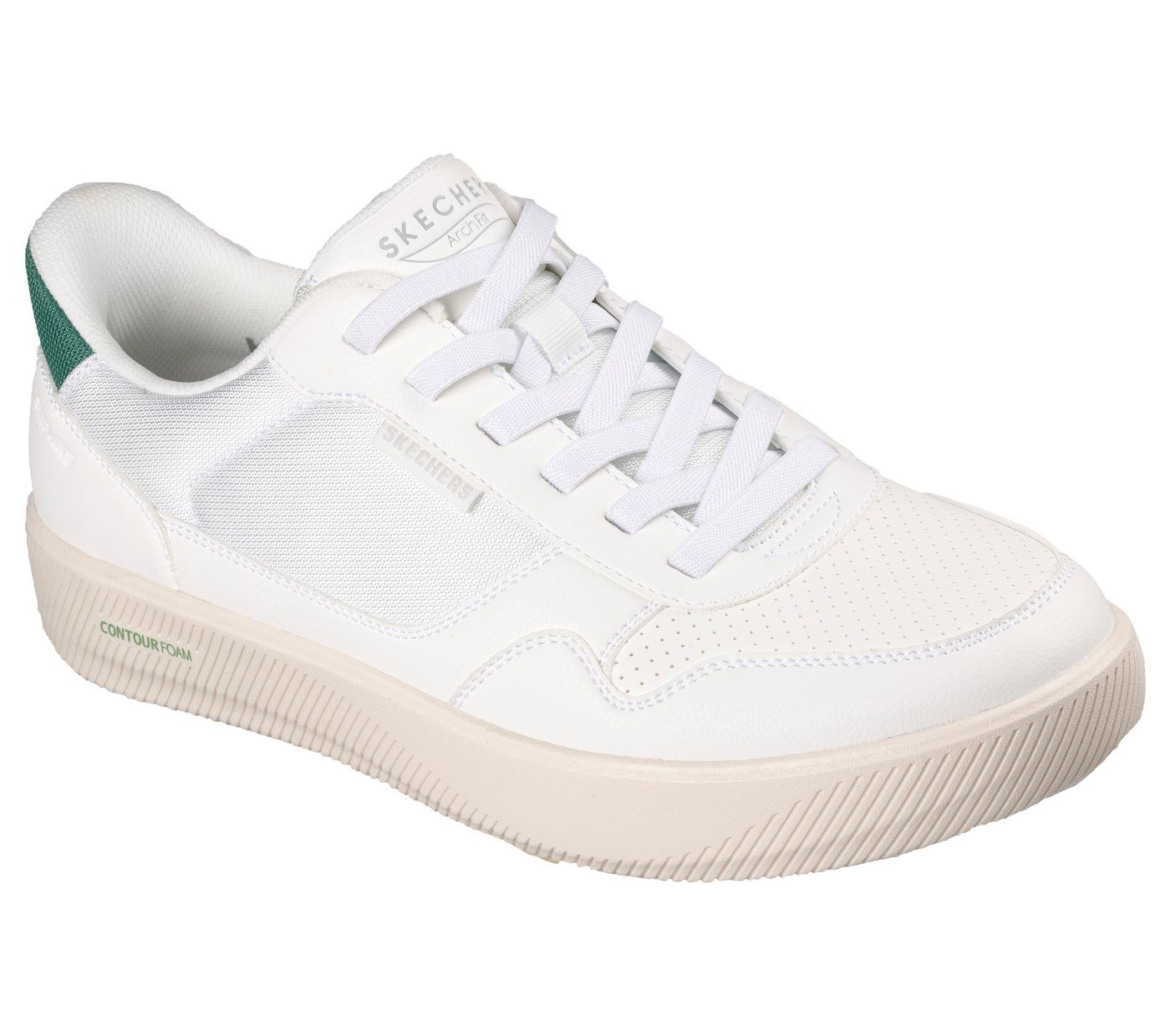 Skechers ARCH FIT COURT BREAK Slip-On Sneaker Schnürschuh, Freizeitschuh mit Handsfree Slip-Ins Technologie