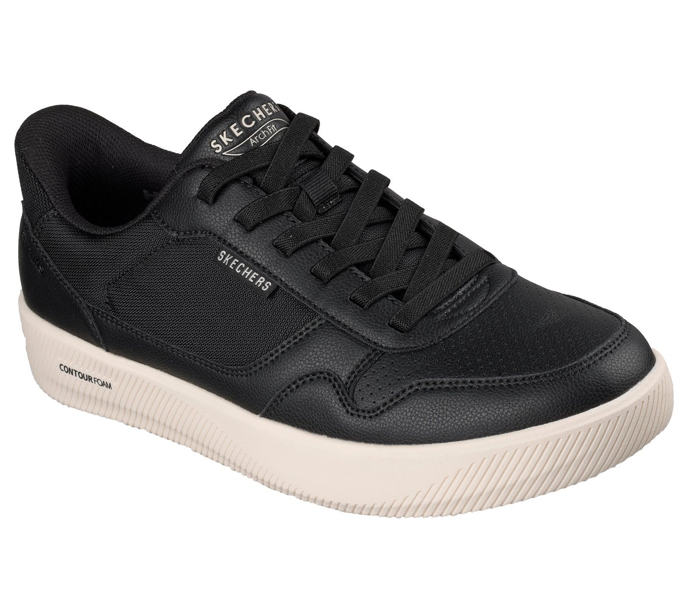 Skechers ARCH FIT COURT BREAK Slip-On Sneaker Schnürschuh, Freizeitschuh mit Handsfree Slip-Ins Technologie