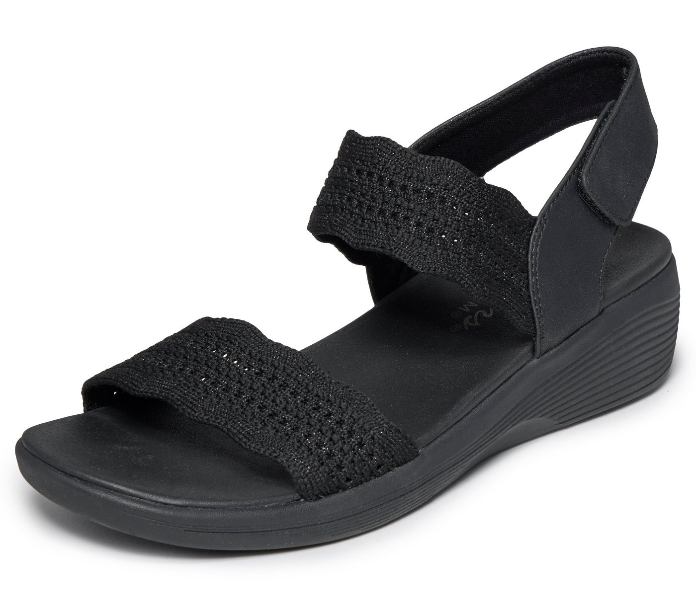 Skechers ARYA Sandale Sommerschuh, Keilsandalette mit komfortablem Luxe Foam
