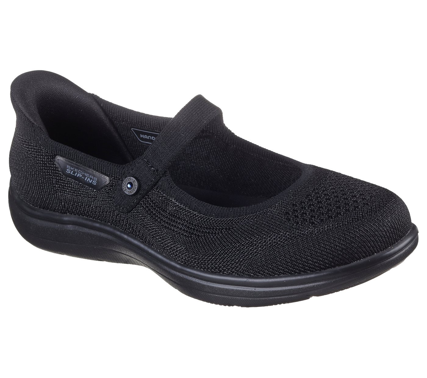 Skechers ON-THE-GO FLEX RADIANT-ESTEL Ballerina Freizeitschuh, Schlupfschuh mit Handsfree Slip-Ins Funktion (schwarz)