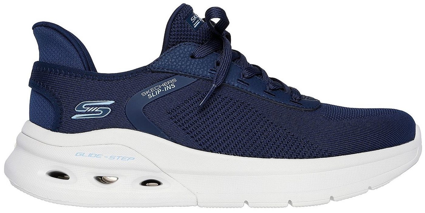 Skechers Bobs Arc Waves 2.0 Slip-On Blau NVY Slipper