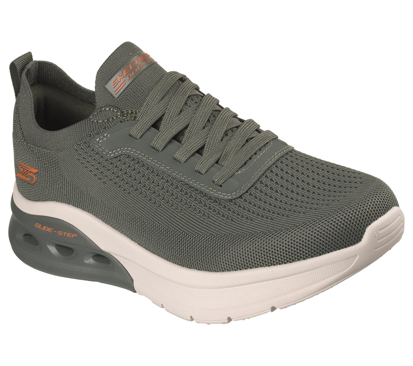 Skechers BOBS ARC WAVES 2.0 Sneaker Schnürschuh, Laufschuh in veganer Verarbeitung (grün)