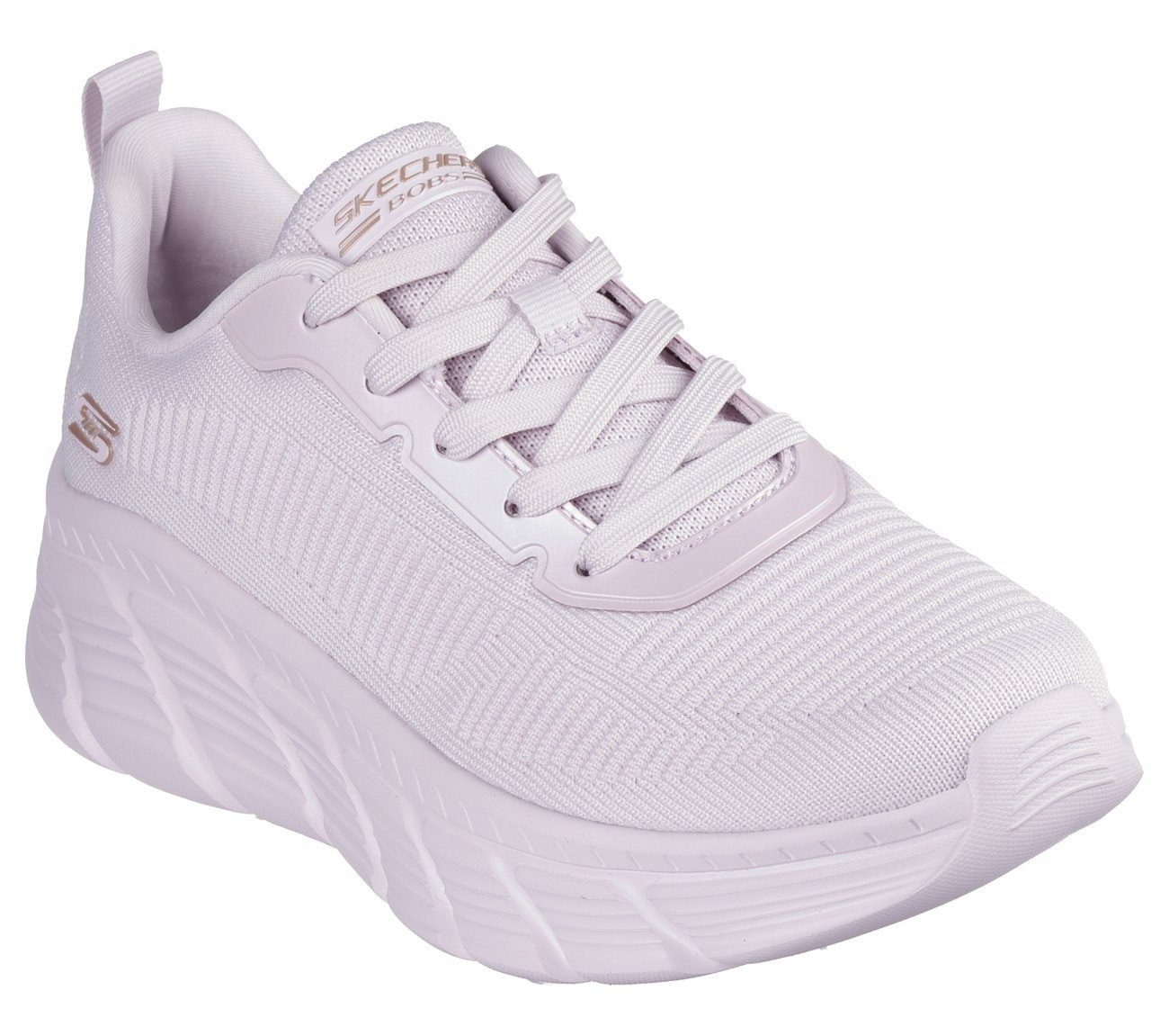 Skechers BOBS B FLEX HI-FLYING HI Sneaker, Trainingsschuh, Schnürschuh, Freizeitschuh in veganer Verarbeitung (fliederfarben)
