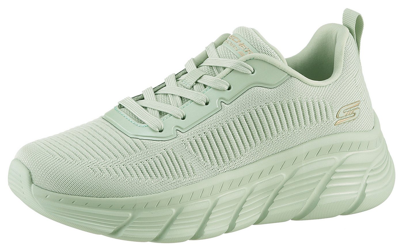Skechers BOBS B FLEX HI-FLYING HI Sneaker, Trainingsschuh, Schnürschuh, Freizeitschuh in veganer Verarbeitung (grün)