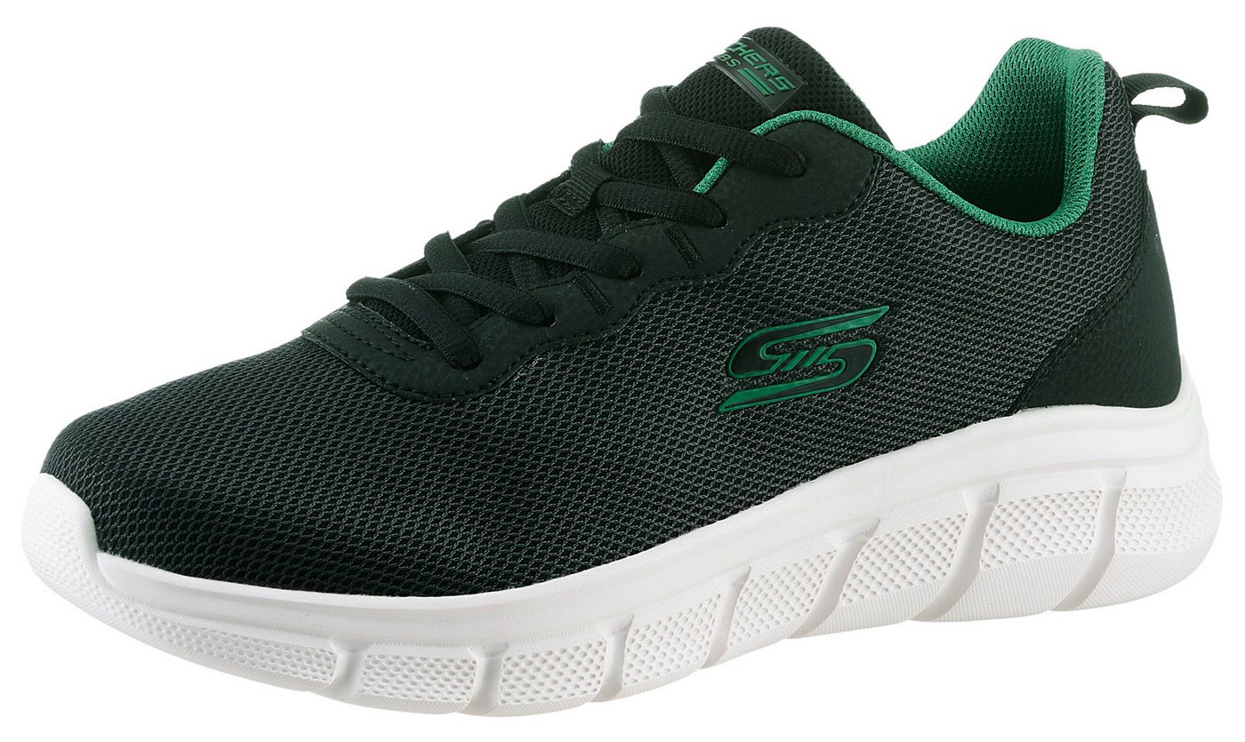 Skechers Bobs Sport™ B Flex – Chill Edge Sneaker, Chunky Sneaker, Schnürschuhe in veganer Verarbeitung (grün/schwarz)