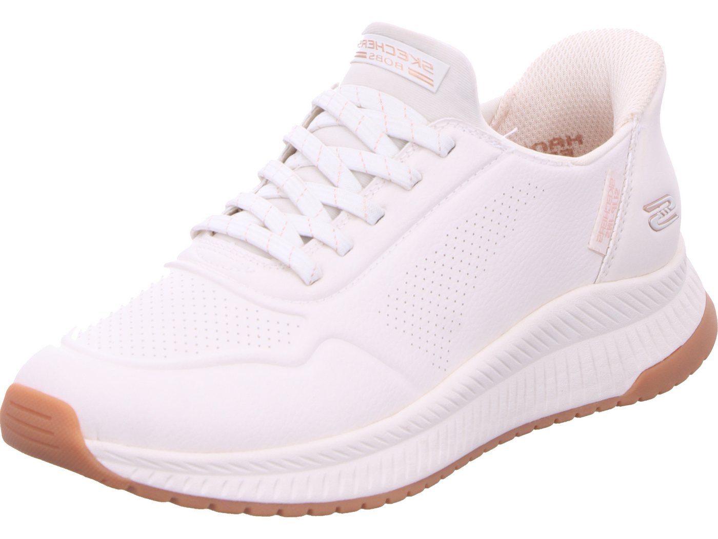 Skechers Bobs Squad 4 - KEY LOOK Slip-On Sneaker (weiß)