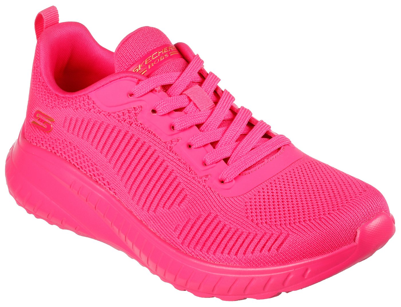 Skechers BOBS SQUAD CHAOS-COOL RYTHMS Sneaker, Knitwear-Sneaker, Schnürschuh in veganer Verarbeitung