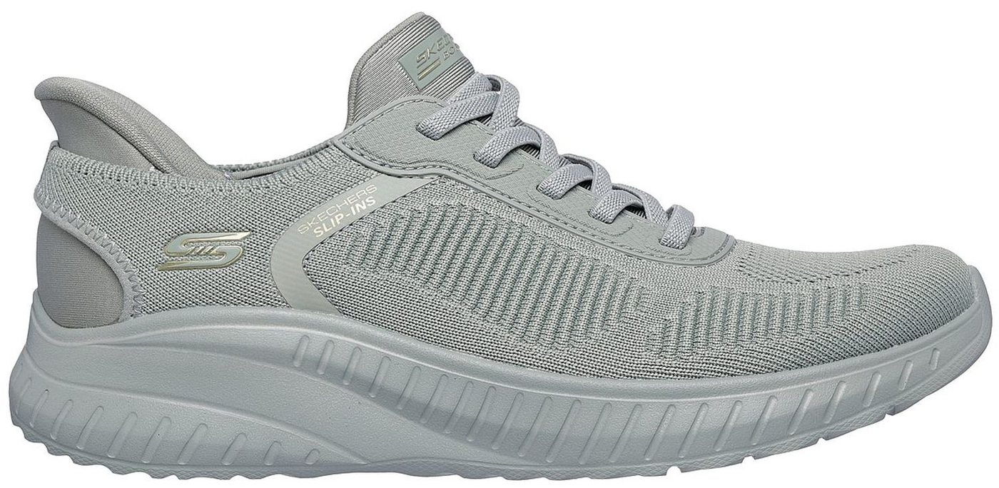 Skechers Bobs Squad Chaos Current Muse Slip-On Grün OLV Slipper