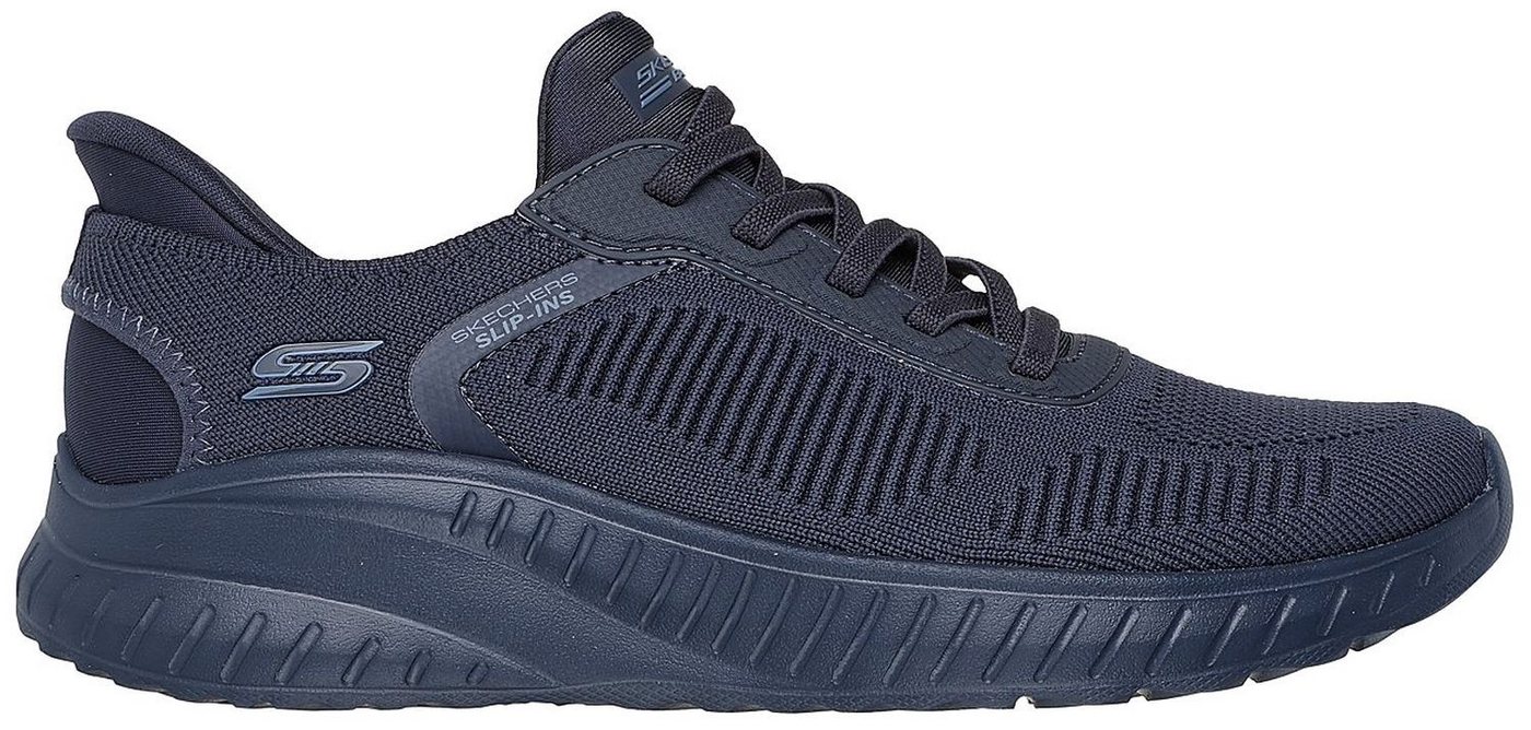 Skechers Bobs Squad Chaos Current Muse Slip-On Blau DKNV Slipper