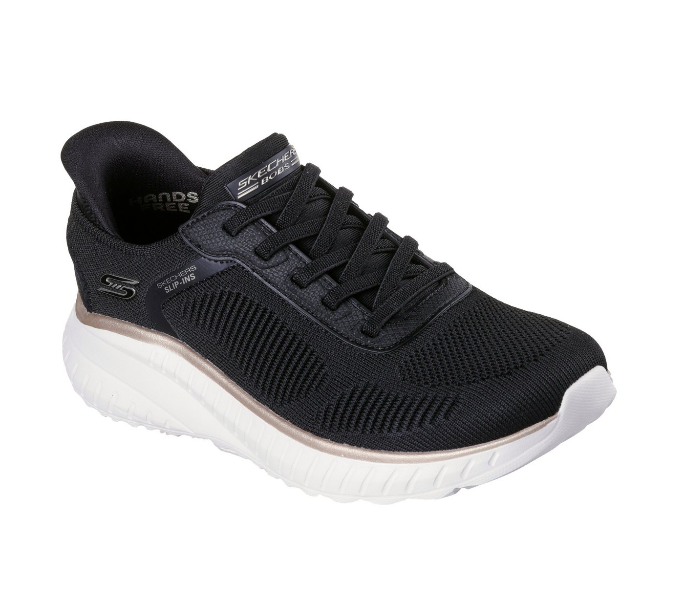 Skechers BOBS SQUAD CHAOS-CURRENT MUSE Slip-On Sneaker, Slipper, Freizeitschuh in veganer Verarbeitung