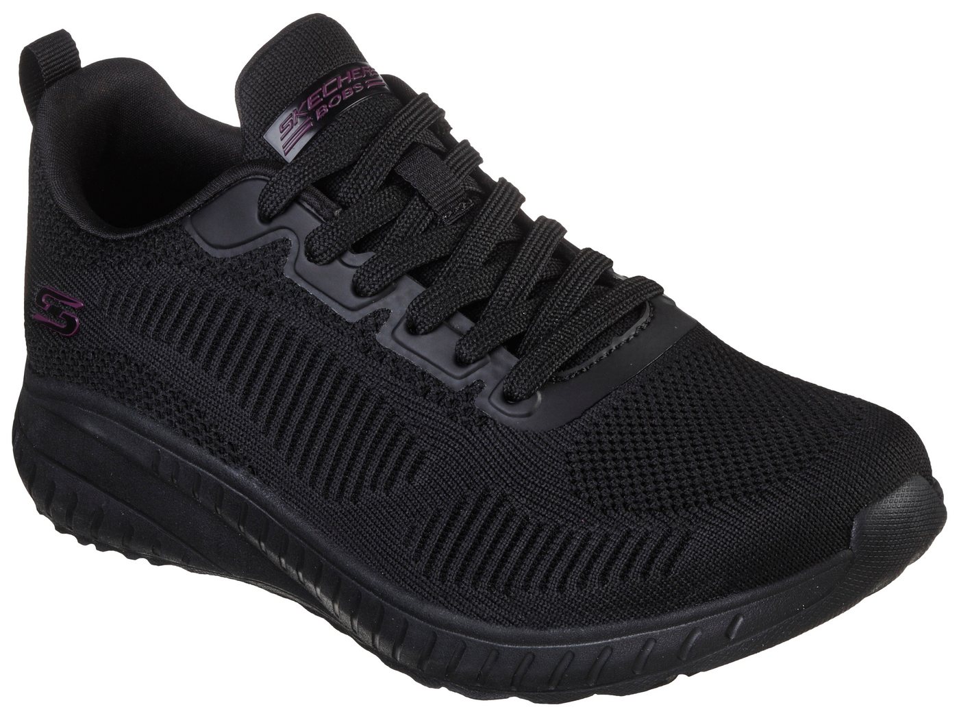 Skechers BOBS SQUAD CHAOS - FACE OFF Sneaker Freizeitschuh, Halbschuh, Schnürschuh Maschinenwäsche, G-Weite