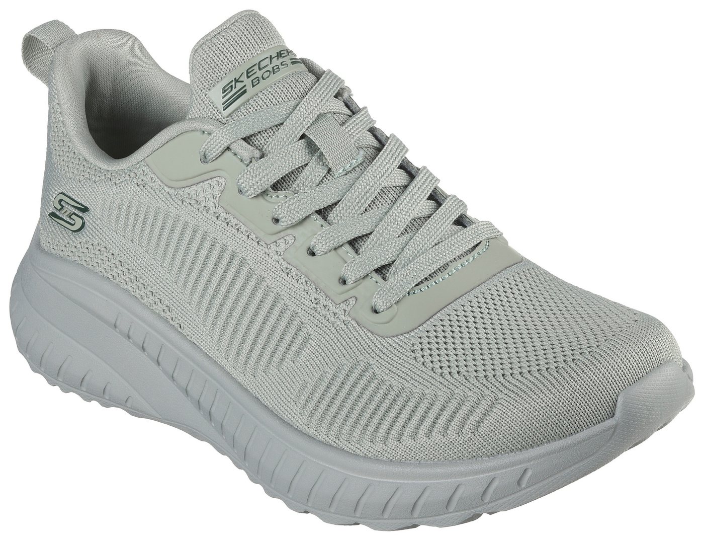 Skechers BOBS SQUAD CHAOS FACE OFF Sneaker Freizeitschuh, Halbschuh, Schnürschuh mit Komfort-Innensohle (grün)