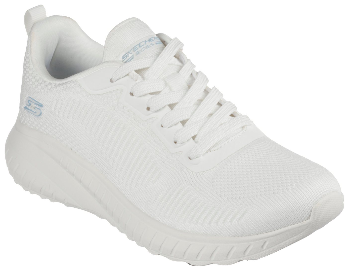 Skechers BOBS SQUAD CHAOS FACE OFF Sneaker Freizeitschuh, Halbschuh, Schnürschuh mit Komfort-Innensohle (weiß)