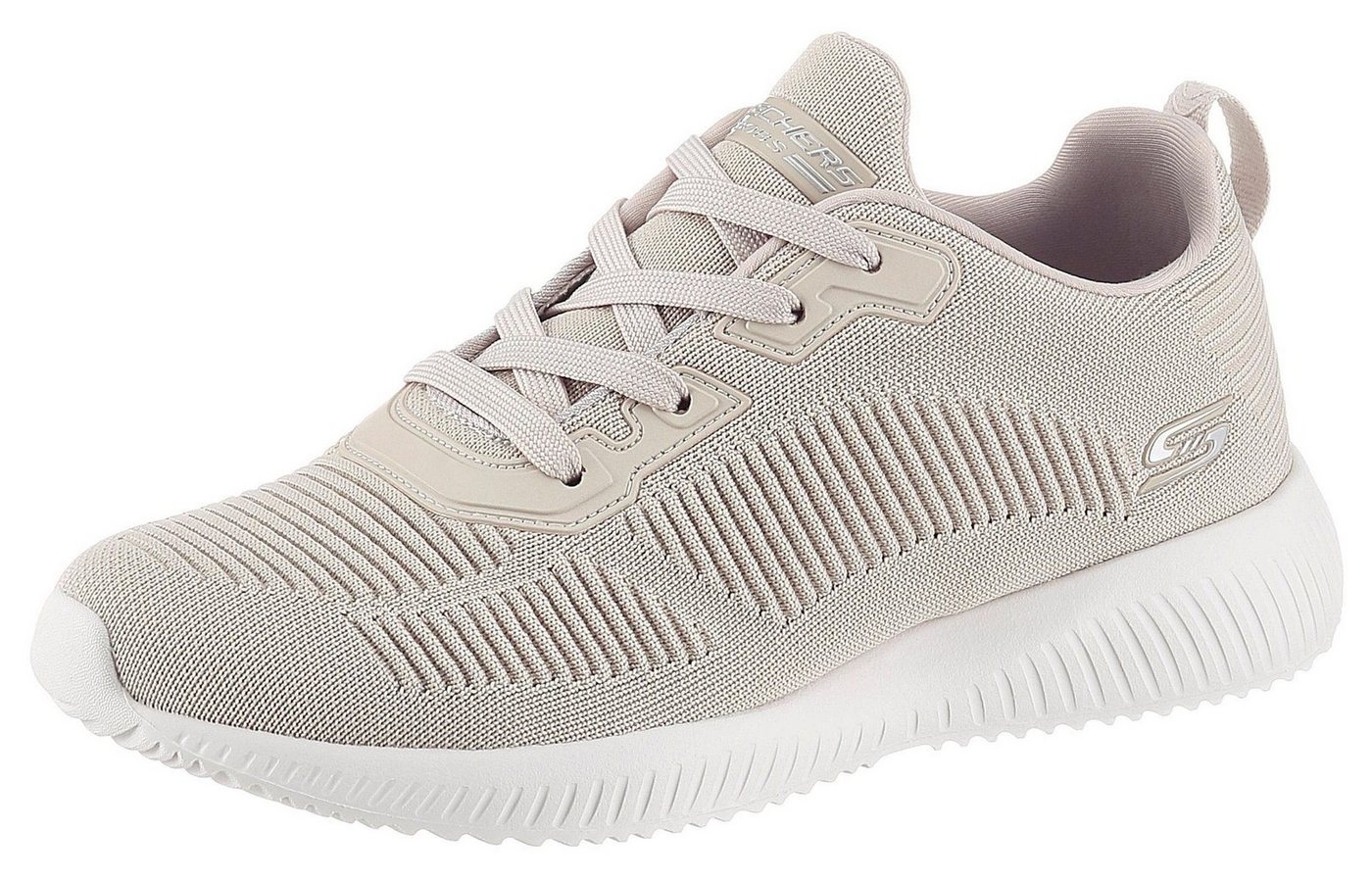 Skechers Bobs Squad - Tough Talk Sneaker Freizeitschuh, Halbschuh, Schnürschuh mit Skech-Knit