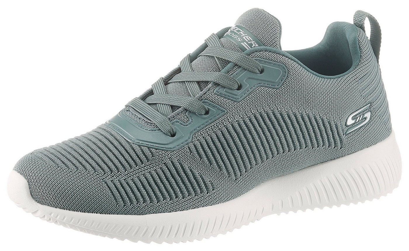Skechers Bobs Squad - Tough Talk Sneaker Freizeitschuh, Halbschuh, Schnürschuh mit Skech-Knit (grün)