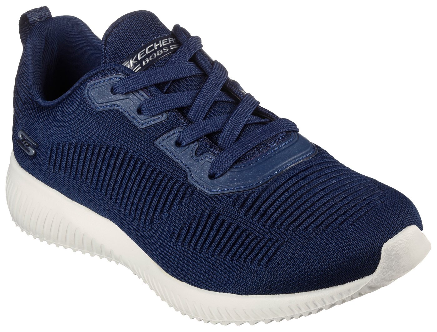 Skechers BOBS SQUAD - TOUGH TALK Sneaker Schnürschuh, Freizeitschuh, Trainingsschuh in Strick-Optik