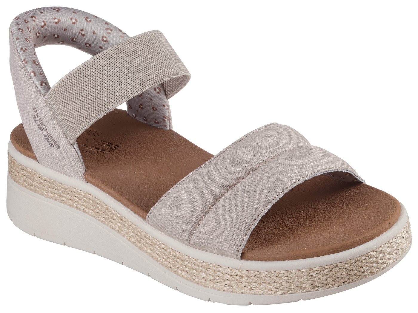 Skechers BOBS SUN RAY Sandale, Keilsandale, Sandalette, Plateausandale mit Plush Foam
