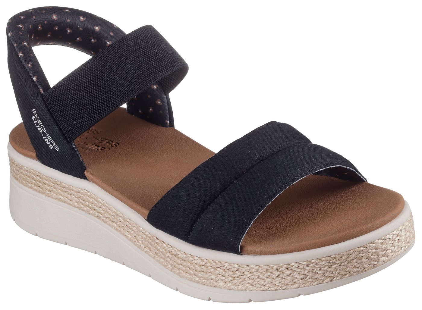 Skechers BOBS SUN RAY Sandale, Keilsandale, Sandalette, Plateausandale mit Plush Foam