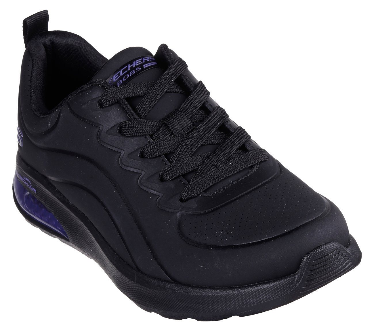 Skechers BOBS VISION AIR Sneaker Trainingsschuh, Freizeitschuh, Schnürschuh mit Memory Foam (schwarz)