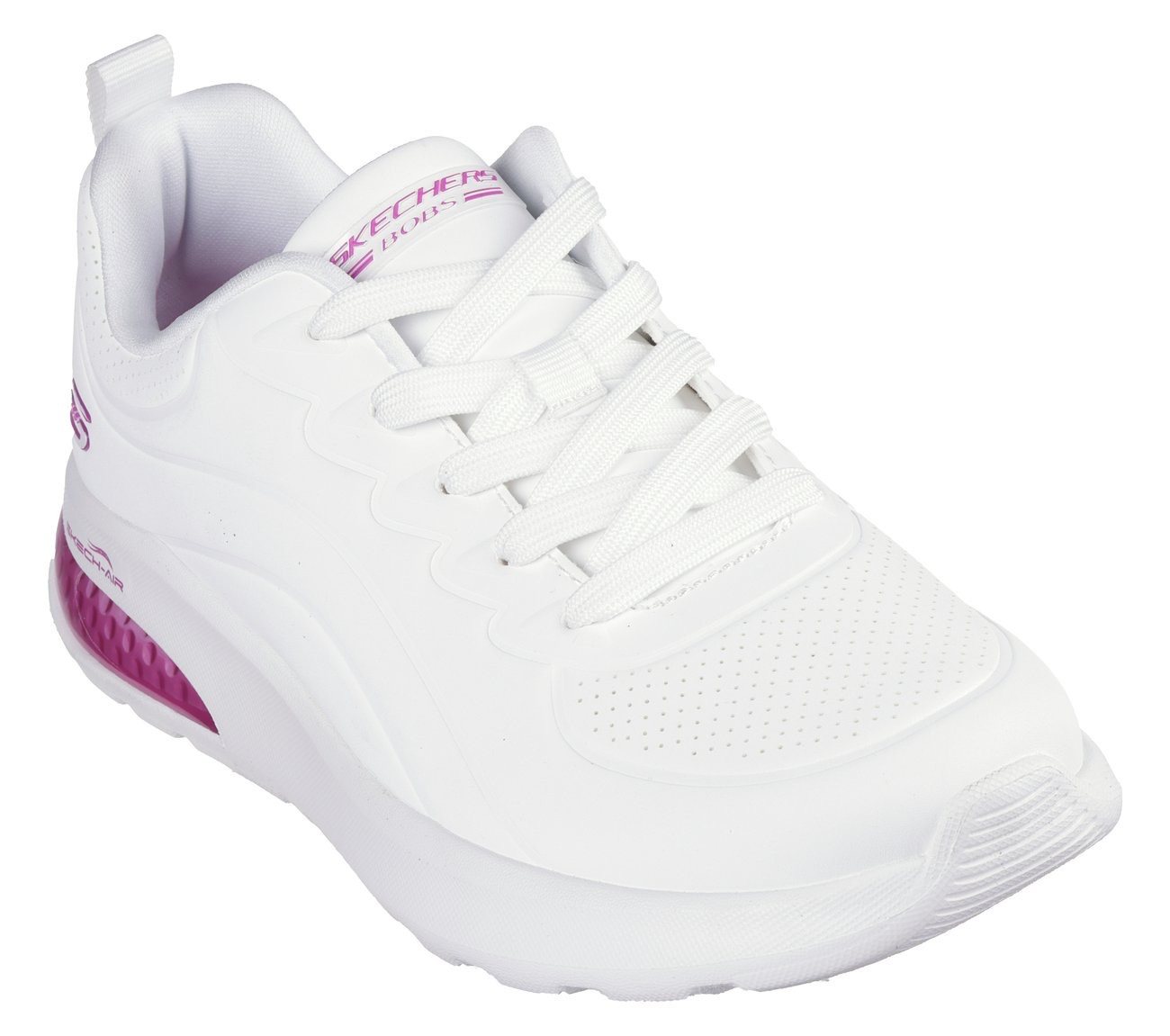 Skechers BOBS VISION AIR Sneaker Trainingsschuh, Freizeitschuh, Schnürschuh mit Memory Foam (weiß)