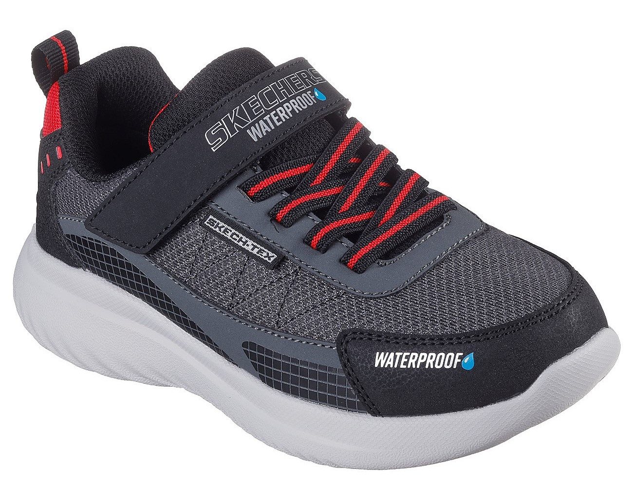 Skechers BOUNDER 2.0 Sneaker Trekkingschuh mit waterproof, Größenschablone zum Download (grau/schwarz)