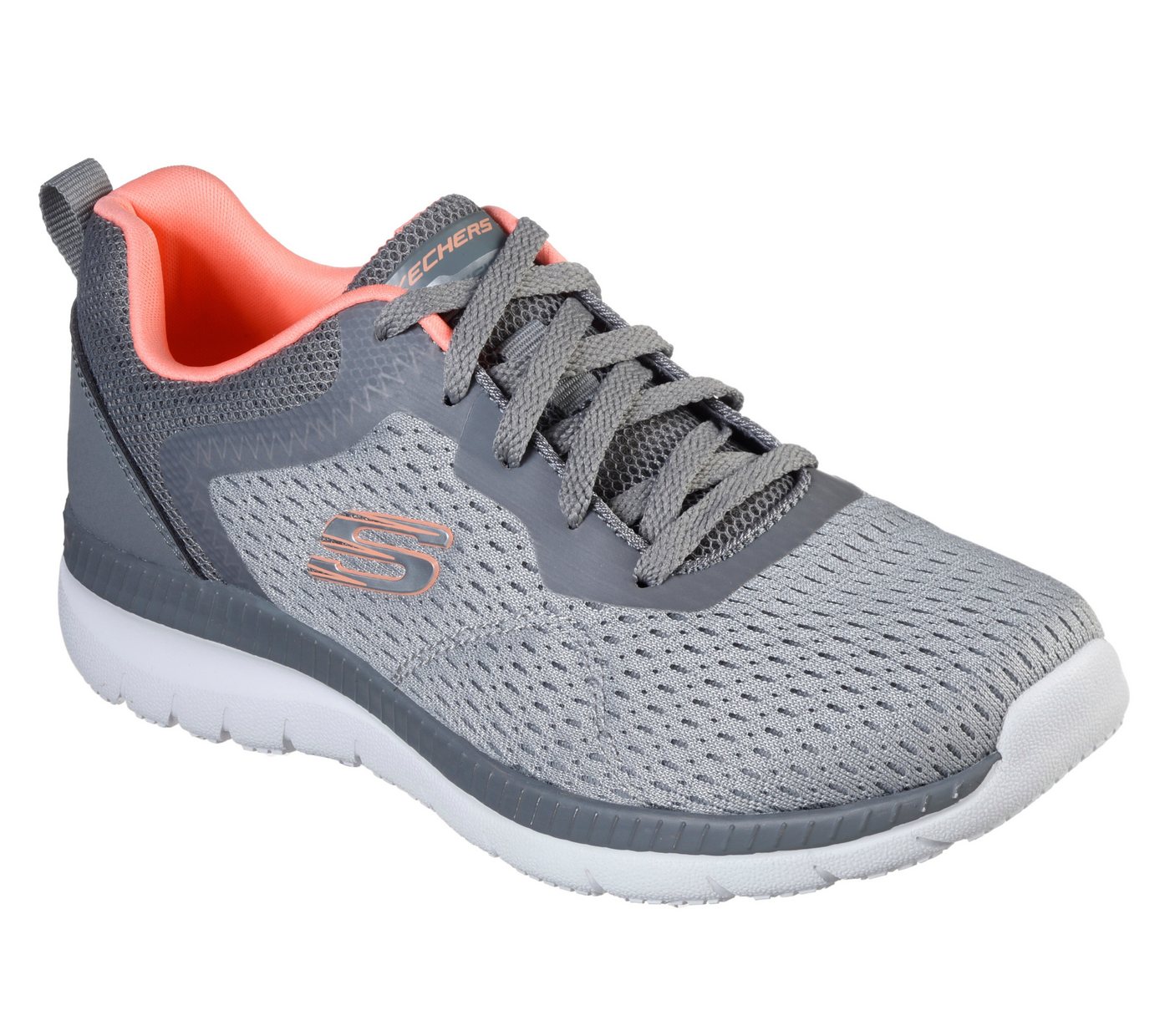 Skechers BOUNTIFUL - QUICK PATH Berufsschuh Freizeitschuh, Halbschuh, Schnürschuh mit gepolsterter Innensohle (grau)