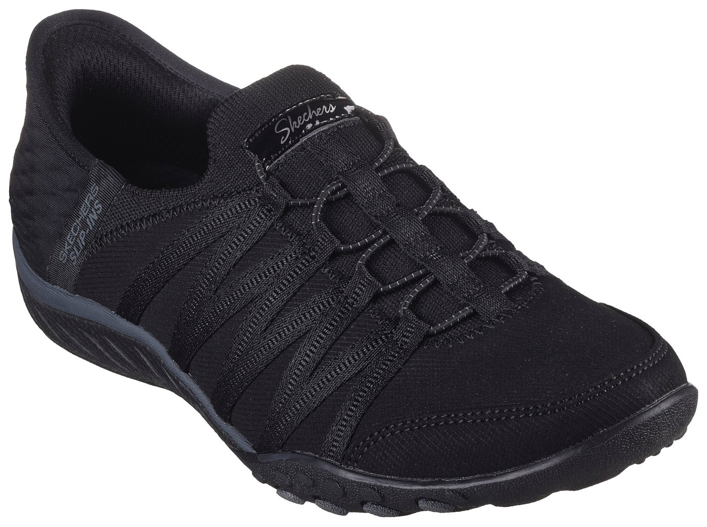 Skechers BREATHE-EASY-ROLL-WITH-ME Slip-On Sneaker Freizeitschuh für Maschinenwäsche geeignet