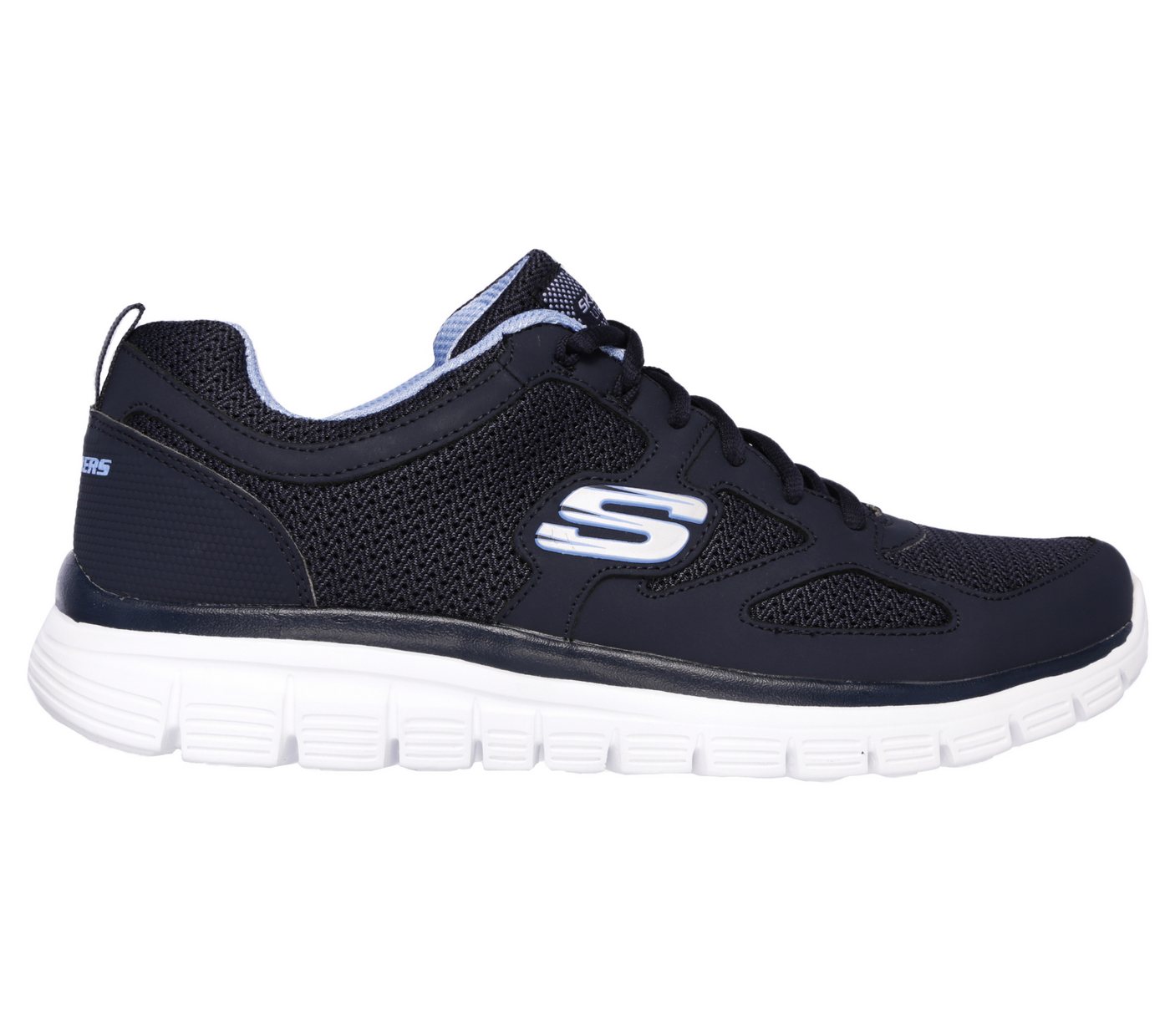 Skechers BURNS-AGOURA Sneaker Schnürschuh, Sportschuh mit Memory Foam (blau)