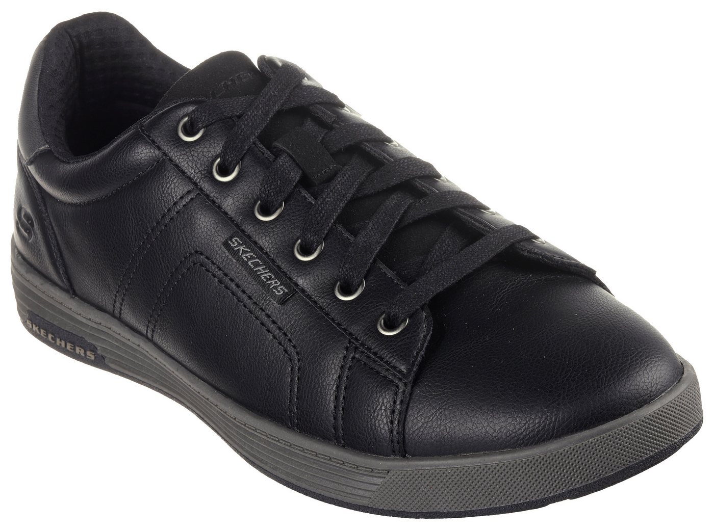 Skechers CAVELL Sneaker, Freizeitschuh, Slipper, Schnürschuh mit Air-Cooled Memory Foam (schwarz)