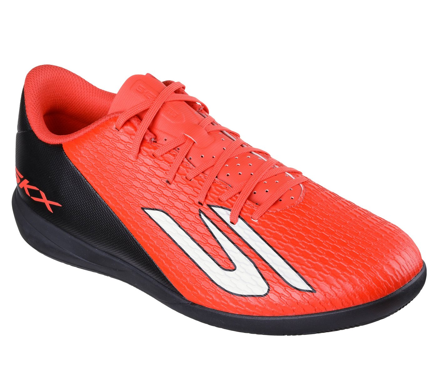 Skechers CLUB IC, Go Soccer Mens, Skechers Skx_2 Club Ic Fußballschuh Hallenfußballschuh mit leichter Skechers Move Foam™-Dämpfung (rot/schwarz)