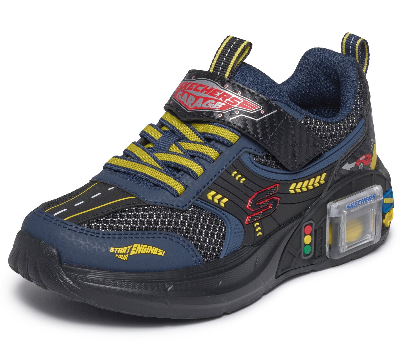 Skechers Compartment & Two Toy Cars Sneaker Kinderschuh mit integriertem Toy Car, Größenschablone zum Download