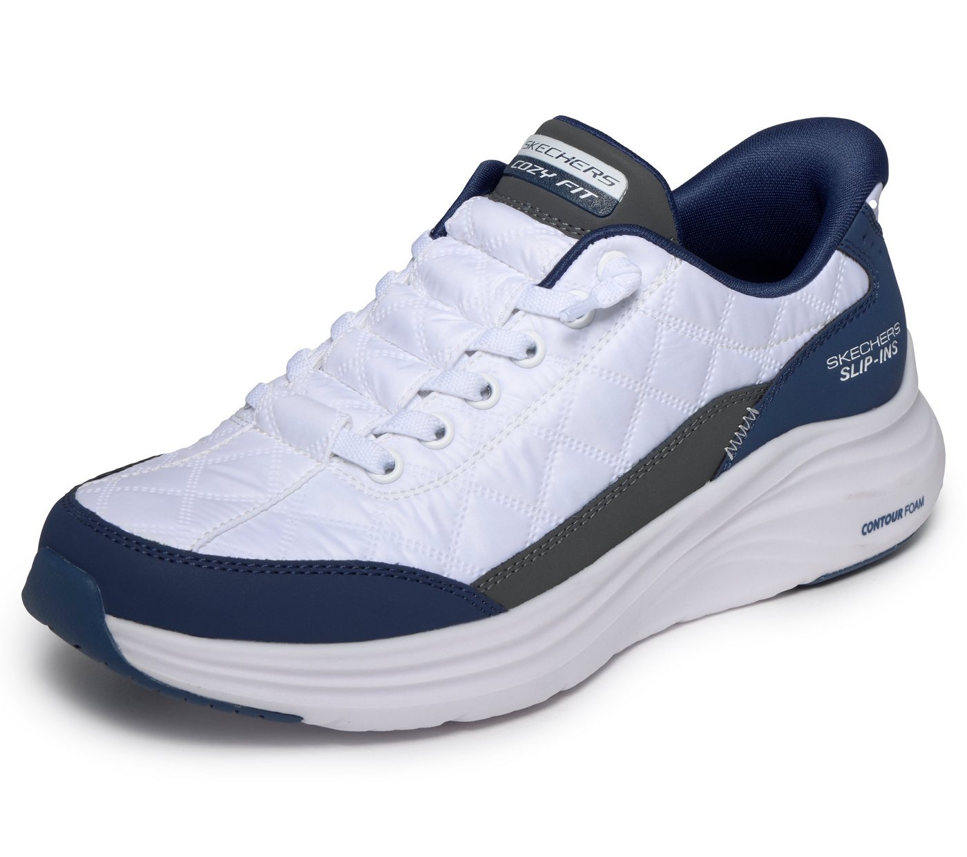 Skechers Contour Foam - Cozy Fit Slipper mit Handsfree Slip-ins und gestepptem Cozy Fit™-Mesh