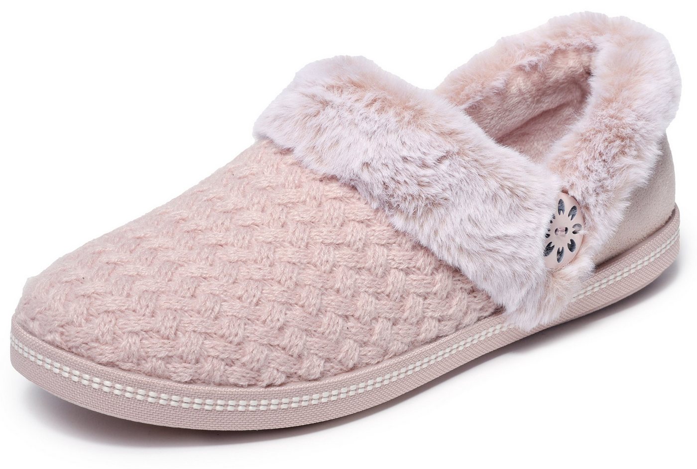 Skechers COZY CAMPFIRE Plüsch Hausschuhe Pantoffel, Slipper mit Warmfutter