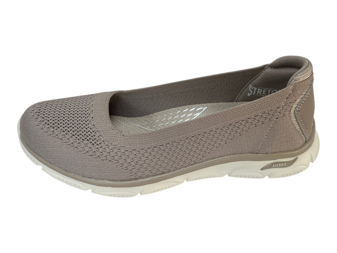 Skechers Damen ARCH FIT SUNNY-ZEN WALK 100729/DKTP dark taupe Sneaker