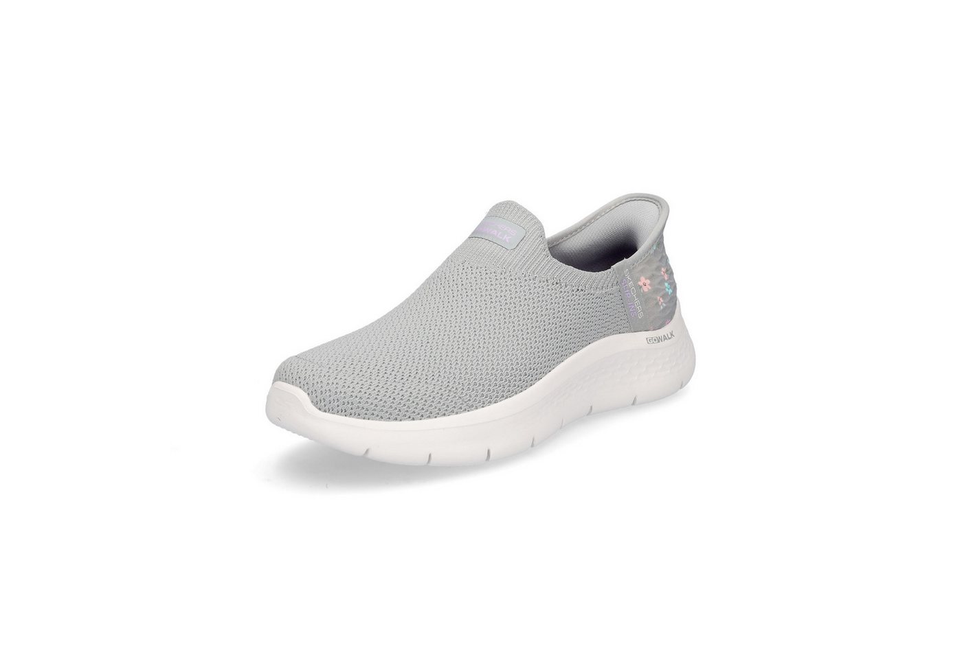 Skechers Damen Slip-in Sneaker Go Walk Flex Sunset Rose grau Sneaker