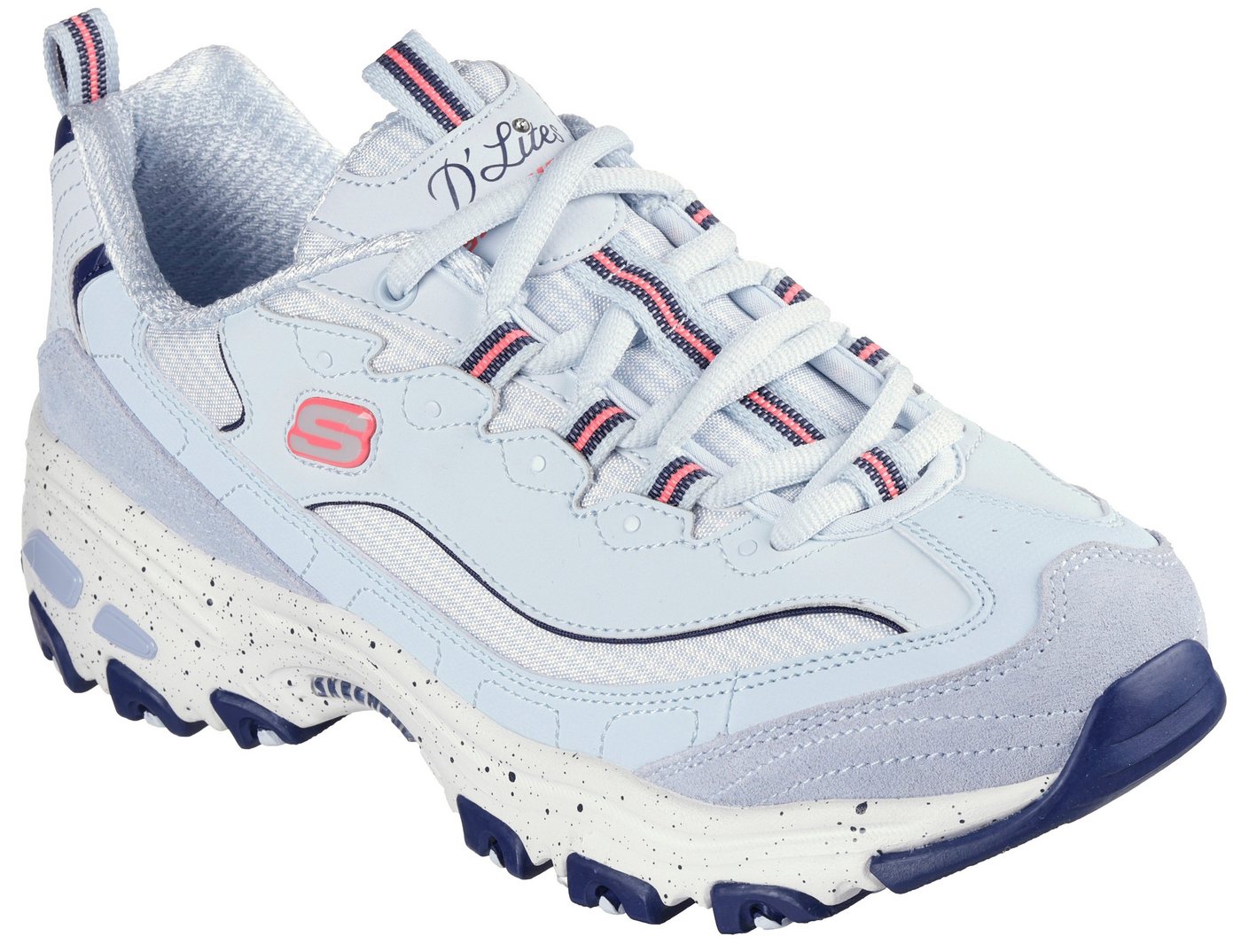 Skechers D'LITES-BOLD VIEWS Sneaker, Freizeitschuh, Halbschuh, Schnürschuh mit Air-Cooled Memory Foam
