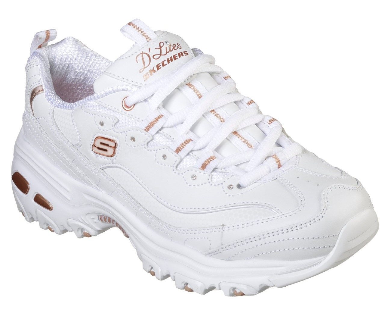 Skechers D´Lites-Fresh Start Sneaker Freizeitschuh, Halbschuh, Schnürschuh mit Bio-Dri-Ausstattung