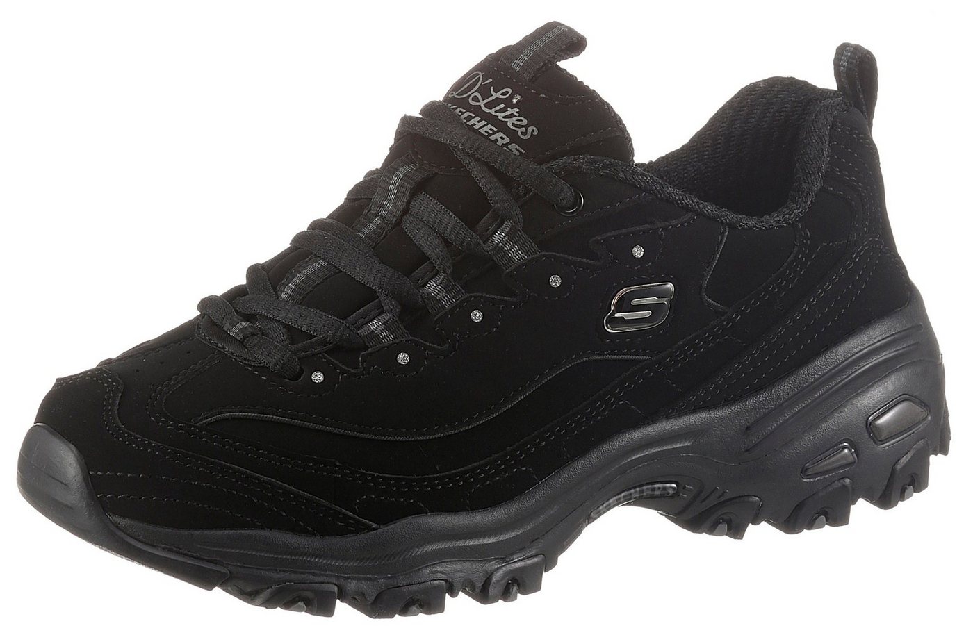 Skechers D'LITES PLAY ON Sneaker Freizeitschuh, Halbschuh, Schnürschuh mit Air Cooled Memory Foam