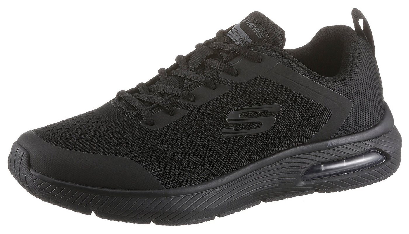 Skechers Dyna Air Sneaker mit Air-Cooled Memory Foam, Freizeitschuh, Halbschuh, Schnürschuh (schwarz)