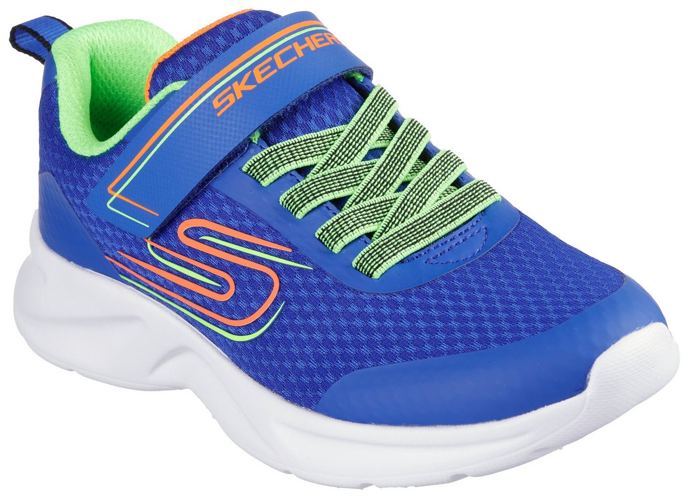 Skechers DYNAMATIC Slip-On Sneaker Freizeitsneaker, Schlupfschuh, mit Gummizug und Klettriemchen
