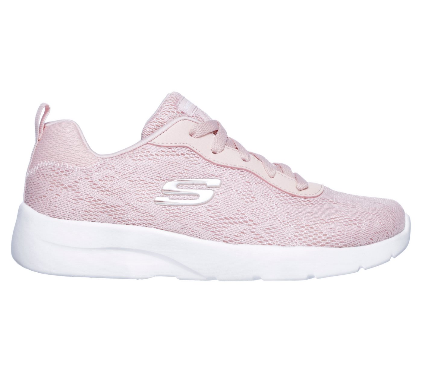 Skechers Dynamight 2.0 Homespun Sneaker Trainingsschuh, Laufschuh, Schnürschuh mit gepolstertem Schaftrand (rosa)
