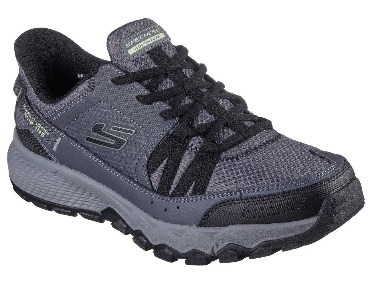 Skechers DYNAMITE AT Slip-On Sneaker, Trekkingschuh, Freizeitschuh mit robuster Laufsohle