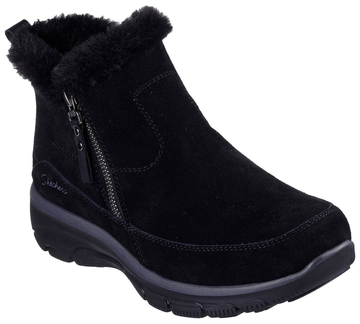 Skechers EASY GOING-COOL ZIP Winterboots Winterschuh, Reißverschlussstiefel mit 3M Scotchgard-Imprägnierung