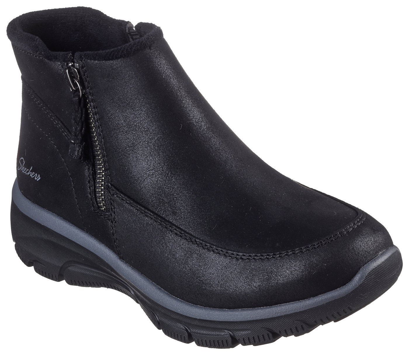 Skechers EASY GOING-INTO FALL Winterboots Boots mit Reißverschluss (schwarz)