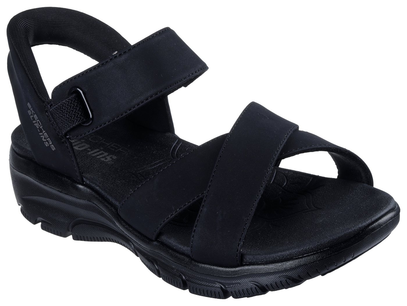 Skechers EASY GOING-SOMEWHERE SUNNY Sandale, Schlupfschuh, Plateausandale mit Slip-ins Funktion